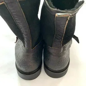 ROSS AND SNOW Federico Rugged Leather Combat Boots Ross and Snow | Shoes | Ross And Snow Federico Rugged  main image 3